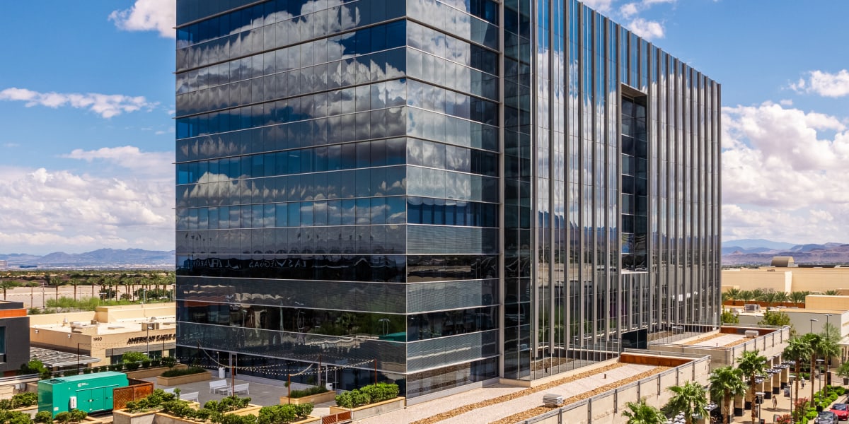 Modern Office Against Blue Sky